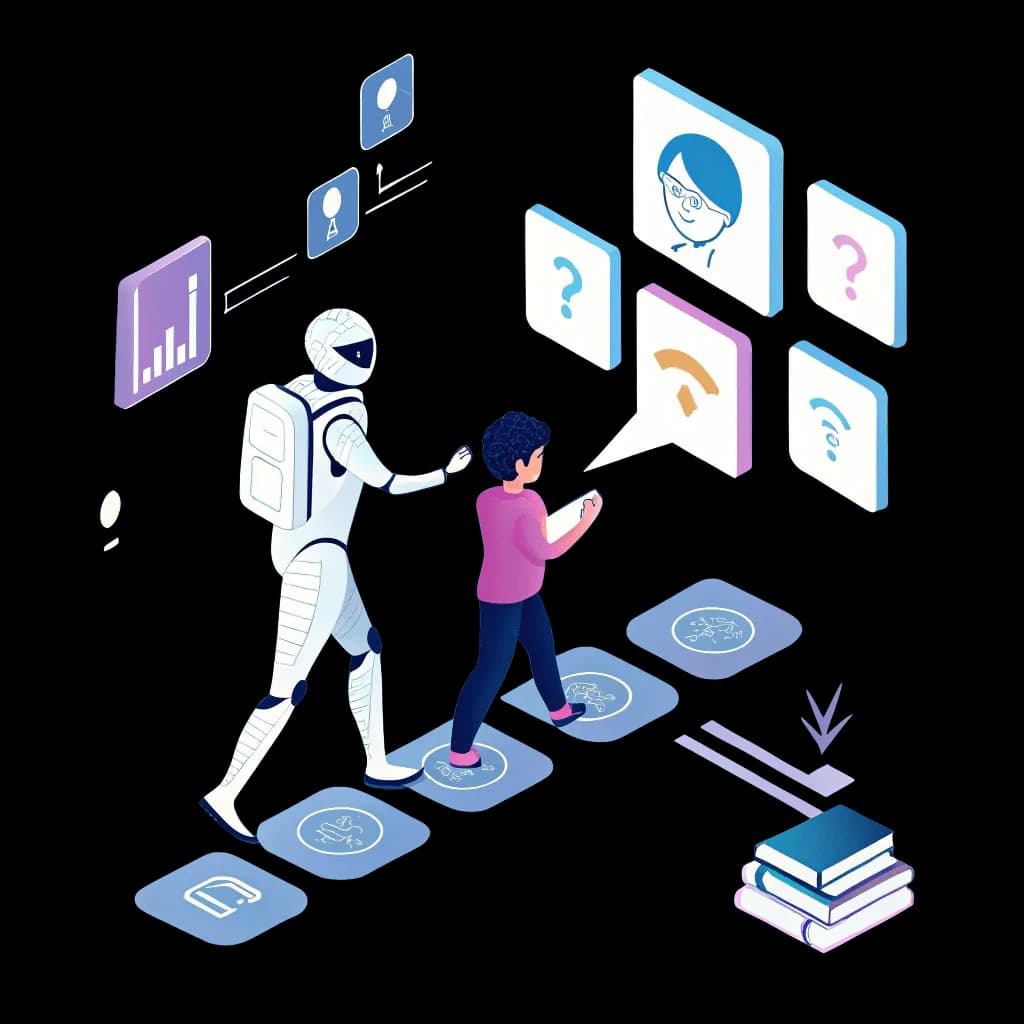 ai robot guiding student for career