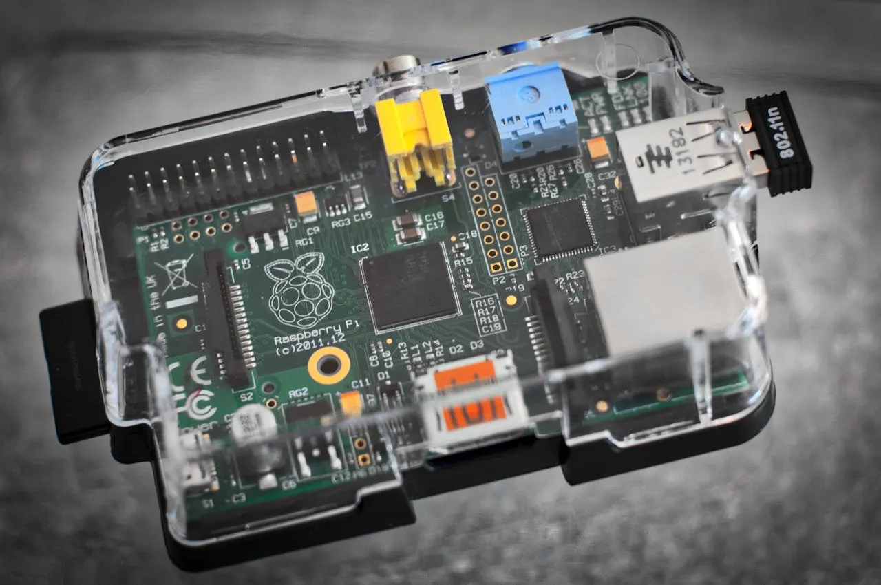 Green iot circuit board with glass case