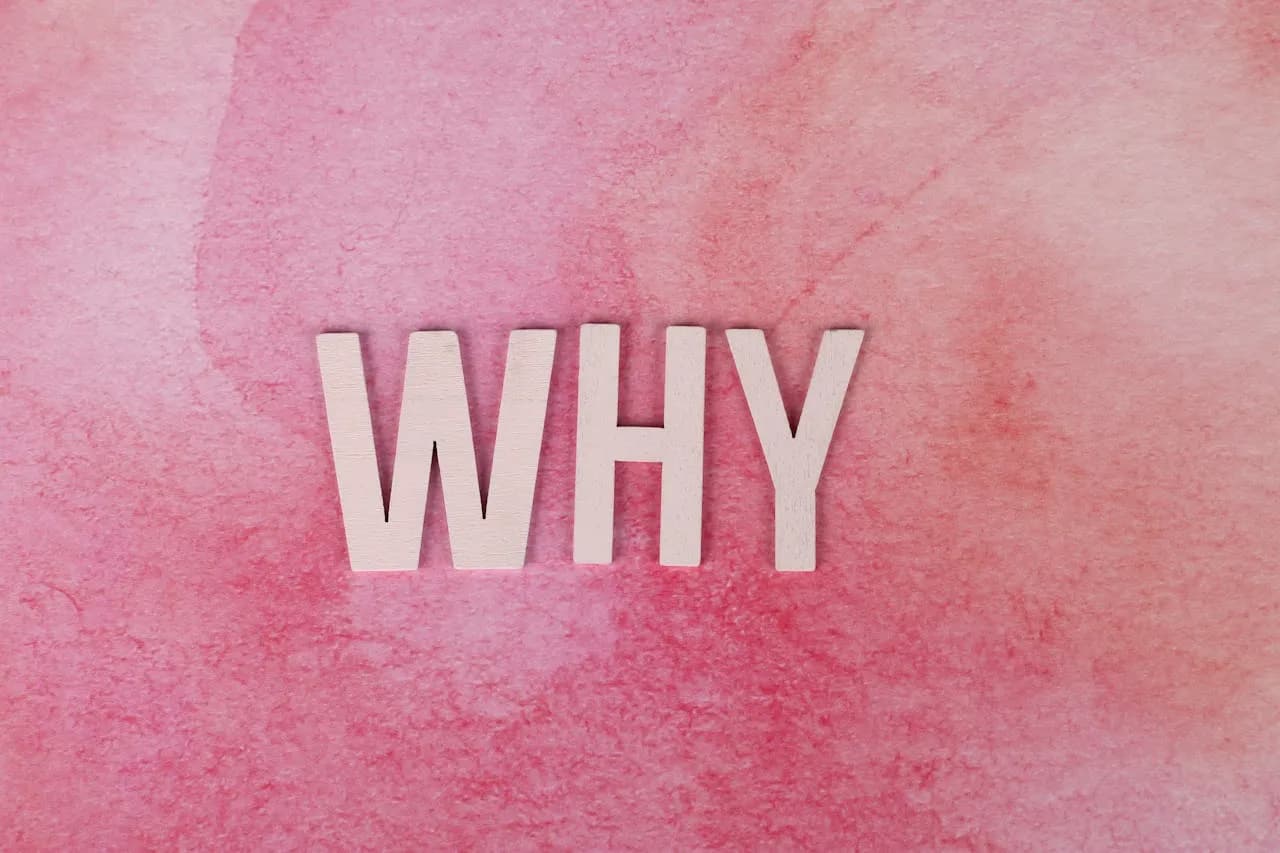Pink background with Why Text
